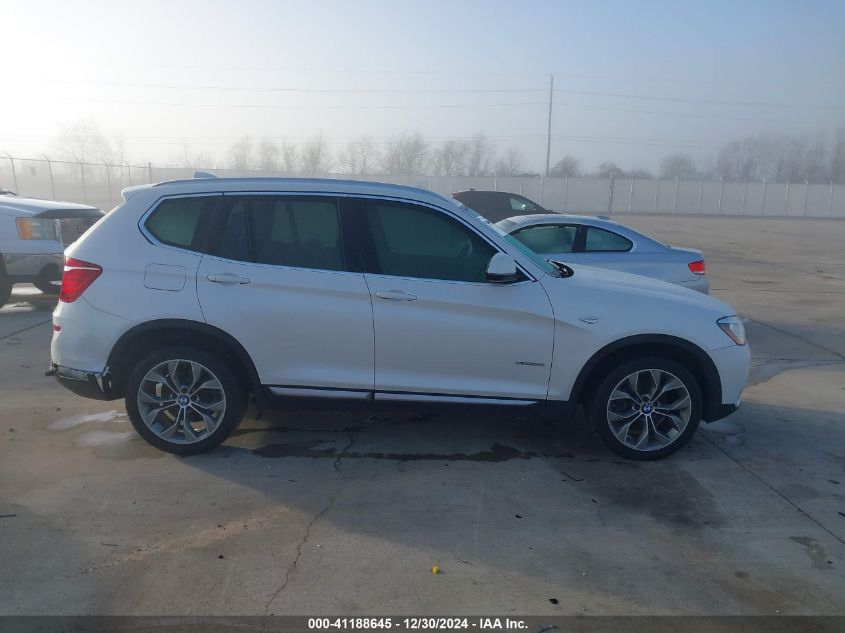 2017 BMW X3 xDrive35I VIN: 5UXWX7C32H0U43720 Lot: 41188645