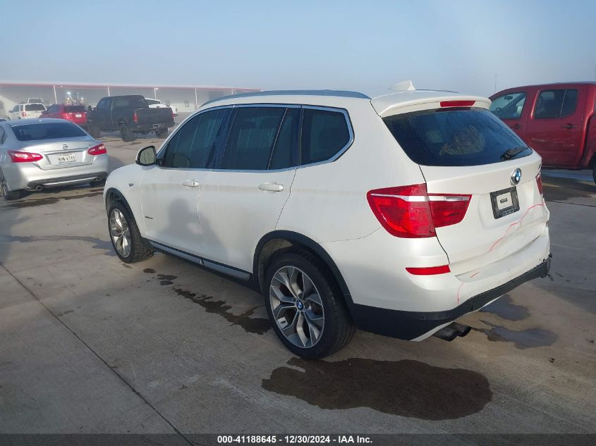 2017 BMW X3 xDrive35I VIN: 5UXWX7C32H0U43720 Lot: 41188645