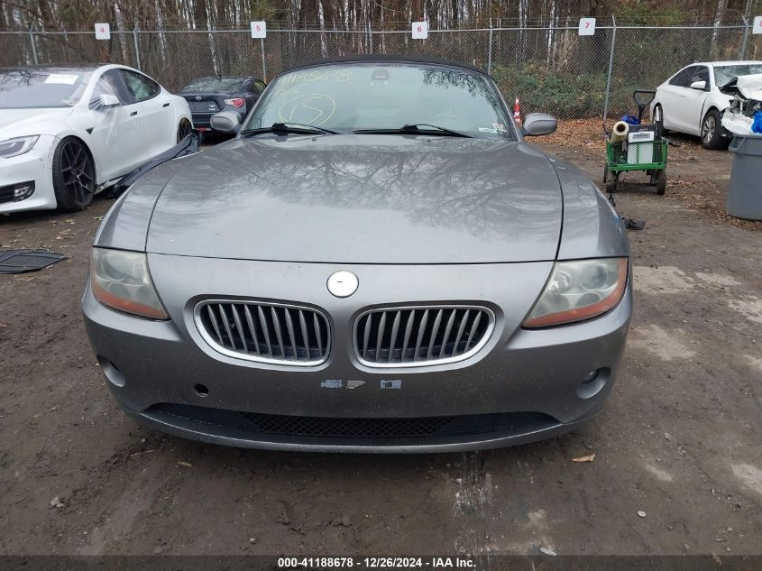 2003 BMW Z4 3.0I VIN: 4USBT53463LT22859 Lot: 41188678