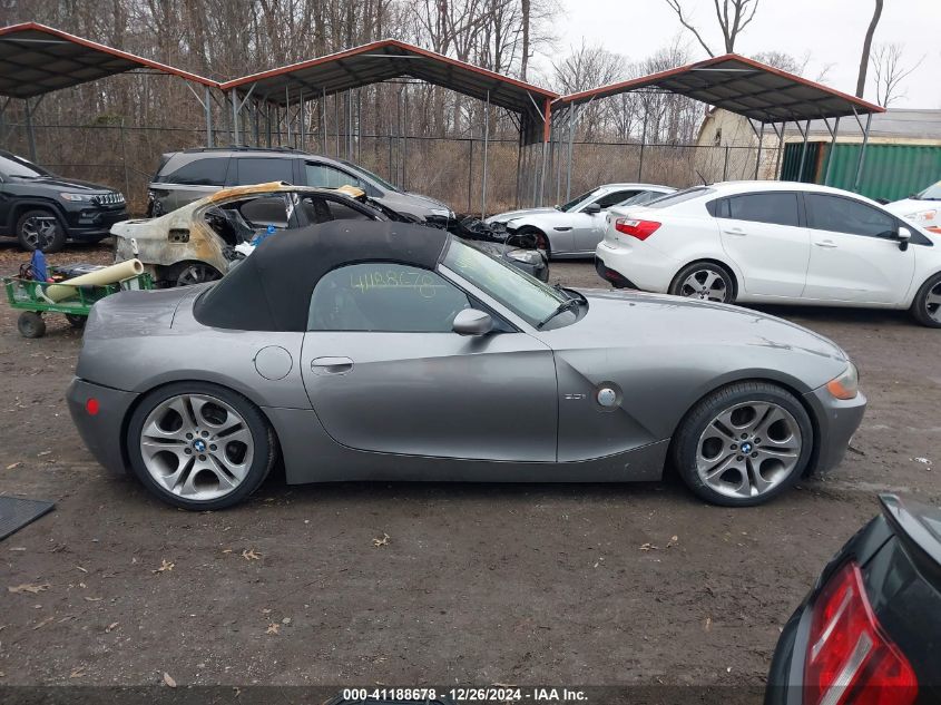 2003 BMW Z4 3.0I VIN: 4USBT53463LT22859 Lot: 41188678