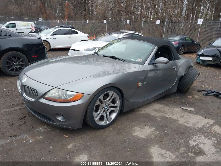 2003 BMW Z4 3.0I VIN: 4USBT53463LT22859 Lot: 41188678