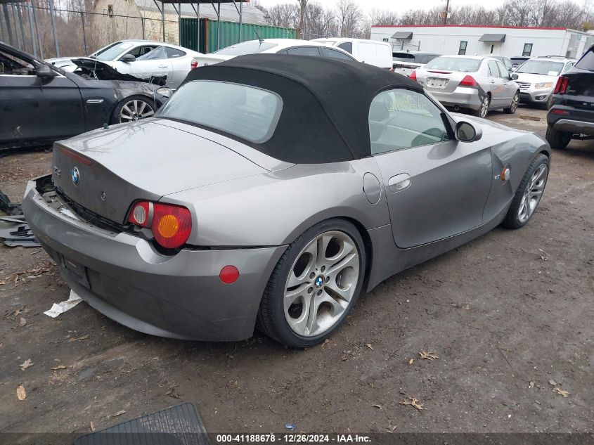 2003 BMW Z4 3.0I VIN: 4USBT53463LT22859 Lot: 41188678