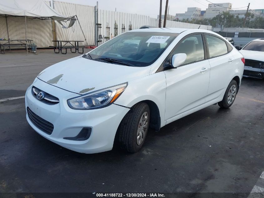 2016 Hyundai Accent Se VIN: KMHCT4AE5GU092338 Lot: 41188722