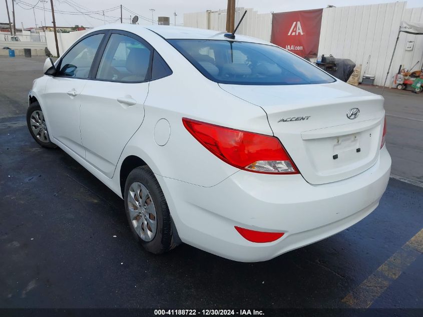 2016 Hyundai Accent Se VIN: KMHCT4AE5GU092338 Lot: 41188722