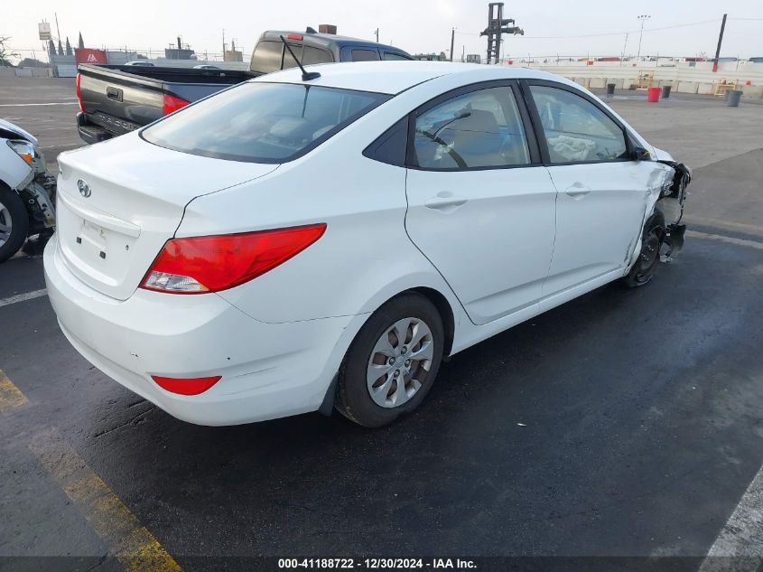 2016 Hyundai Accent Se VIN: KMHCT4AE5GU092338 Lot: 41188722