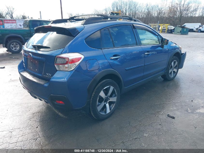 2015 Subaru Xv Crosstrek Hybrid Touring VIN: JF2GPBPC1FH234830 Lot: 41188748