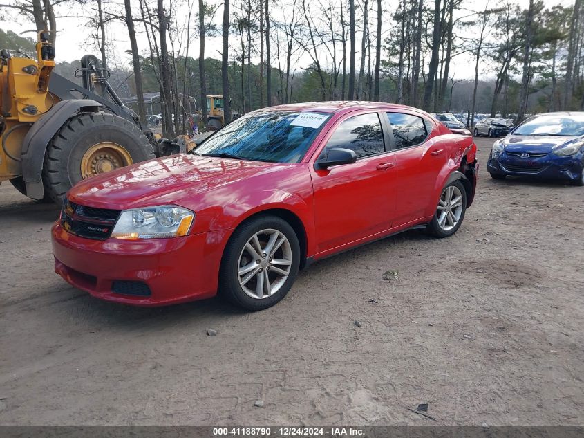 2014 Dodge Avenger Se VIN: 1C3CDZAB4EN220987 Lot: 41188790