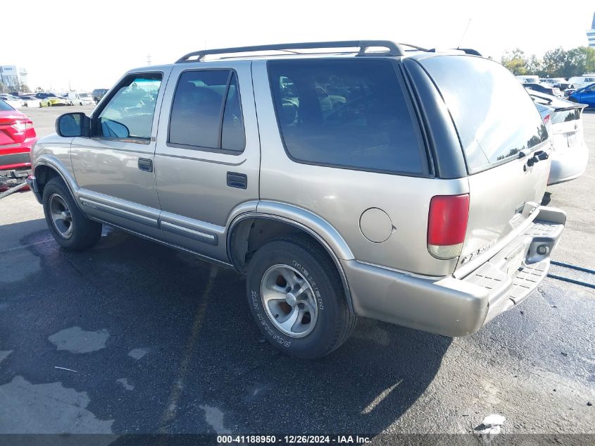 2001 Chevrolet Blazer Lt VIN: 1GNCS13W312125925 Lot: 41188950