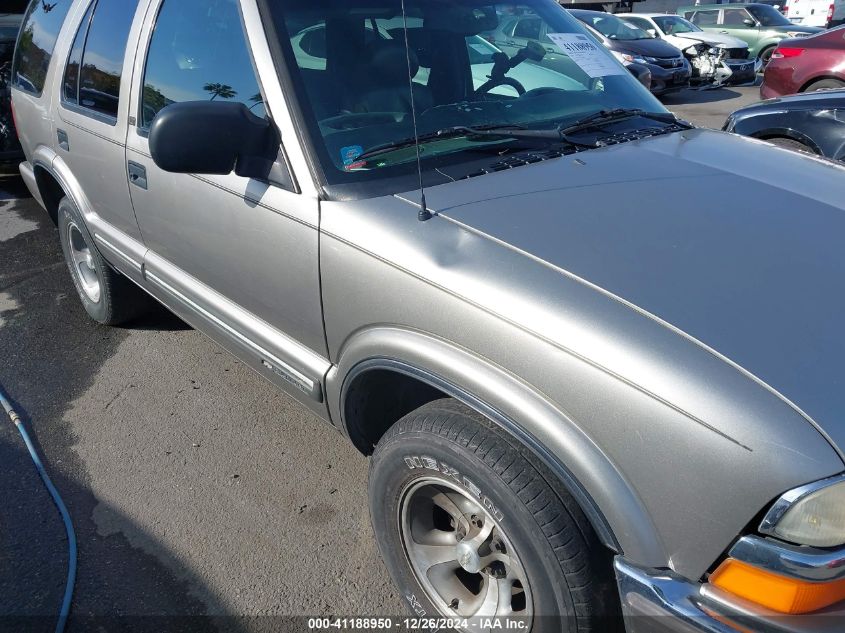 2001 Chevrolet Blazer Lt VIN: 1GNCS13W312125925 Lot: 41188950