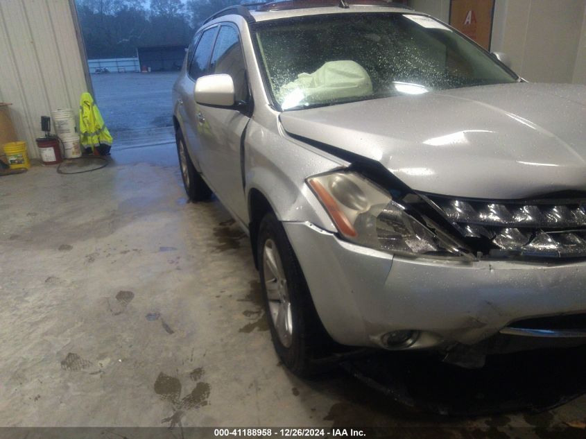 2006 Nissan Murano Sl VIN: JN8AZ08T66W406626 Lot: 41188958