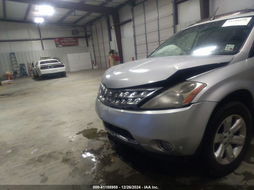 2006 Nissan Murano Sl VIN: JN8AZ08T66W406626 Lot: 41188958