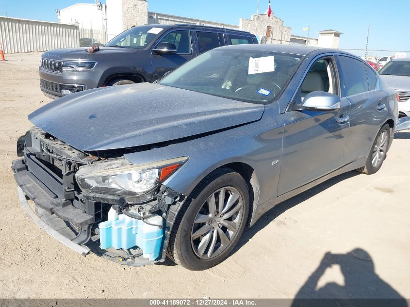 2016 Infiniti Q50 2.0T Premium VIN: JN1CV7AP0GM201518 Lot: 41189072