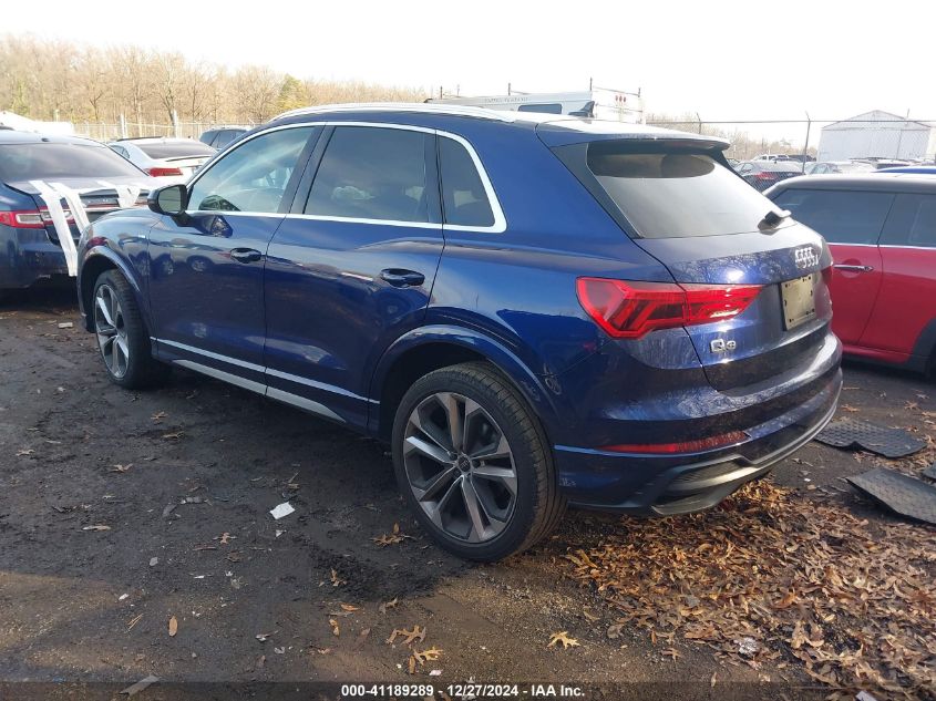 2021 Audi Q3 Premium Plus 45 Tfsi S Line Quattro Tiptronic VIN: WA1EECF3XM1035682 Lot: 41189289