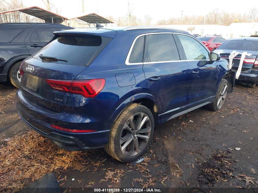 2021 Audi Q3 Premium Plus 45 Tfsi S Line Quattro Tiptronic VIN: WA1EECF3XM1035682 Lot: 41189289