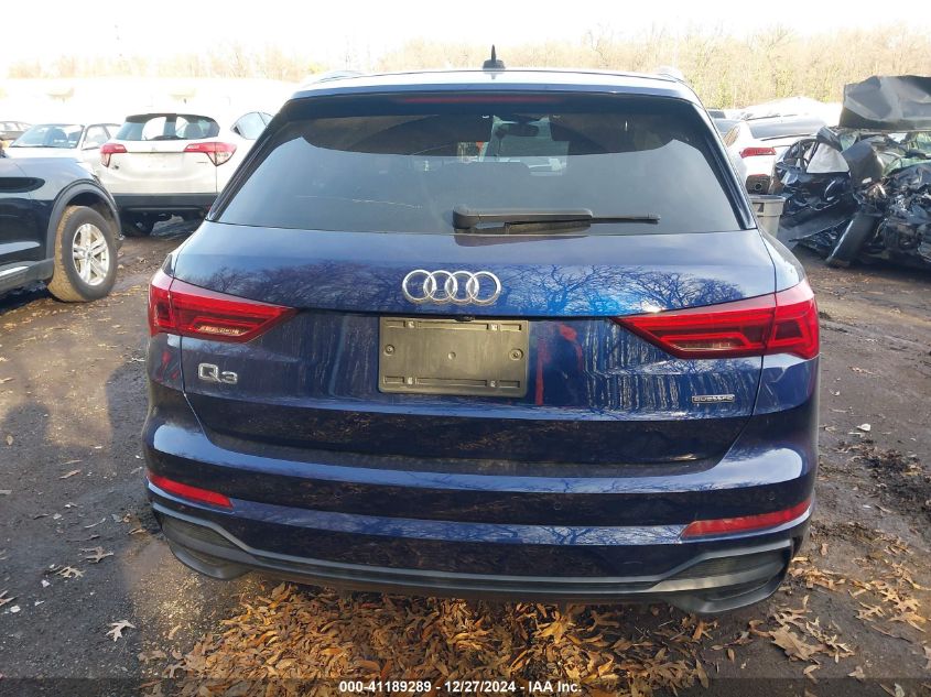 2021 Audi Q3 Premium Plus 45 Tfsi S Line Quattro Tiptronic VIN: WA1EECF3XM1035682 Lot: 41189289