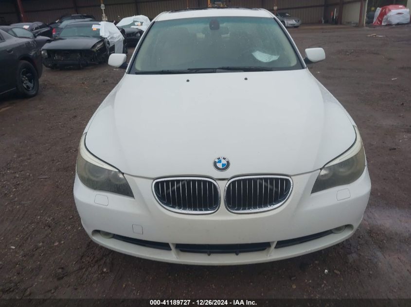 2007 BMW 525I VIN: WBANE53517CY05605 Lot: 41189727