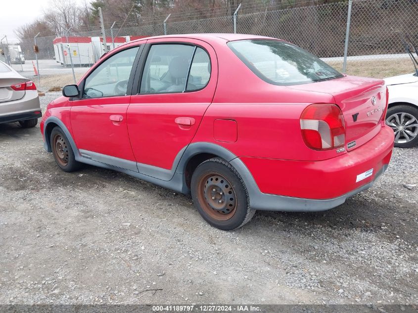 2001 Toyota Echo VIN: JTDBT123810188586 Lot: 41189797