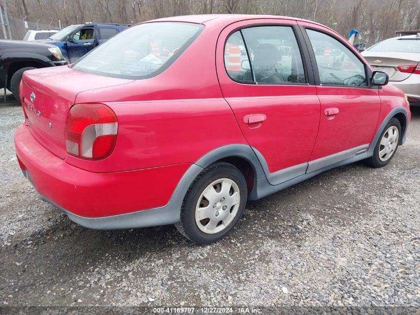 2001 Toyota Echo VIN: JTDBT123810188586 Lot: 41189797