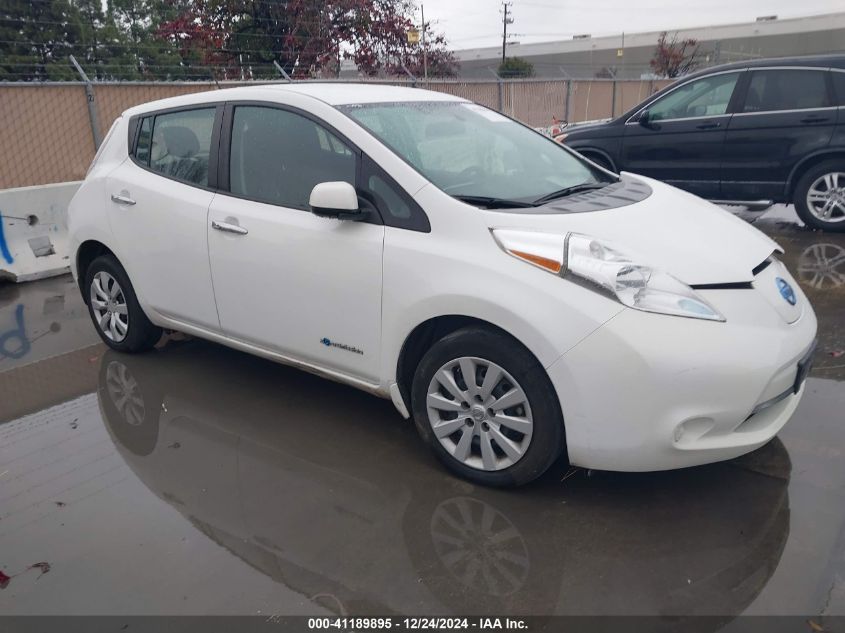 2016 Nissan Leaf S VIN: 1N4AZ0CP4GC302490 Lot: 41189895