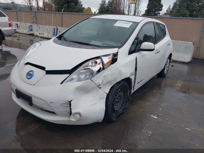 2016 Nissan Leaf S VIN: 1N4AZ0CP4GC302490 Lot: 41189895