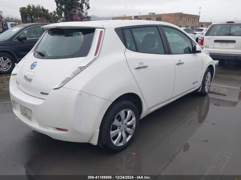 2016 Nissan Leaf S VIN: 1N4AZ0CP4GC302490 Lot: 41189895