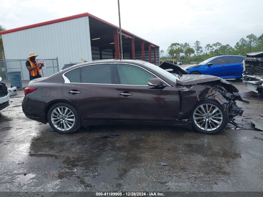 2018 Infiniti Q50 3.0T Luxe VIN: JN1EV7AP4JM350742 Lot: 41189905