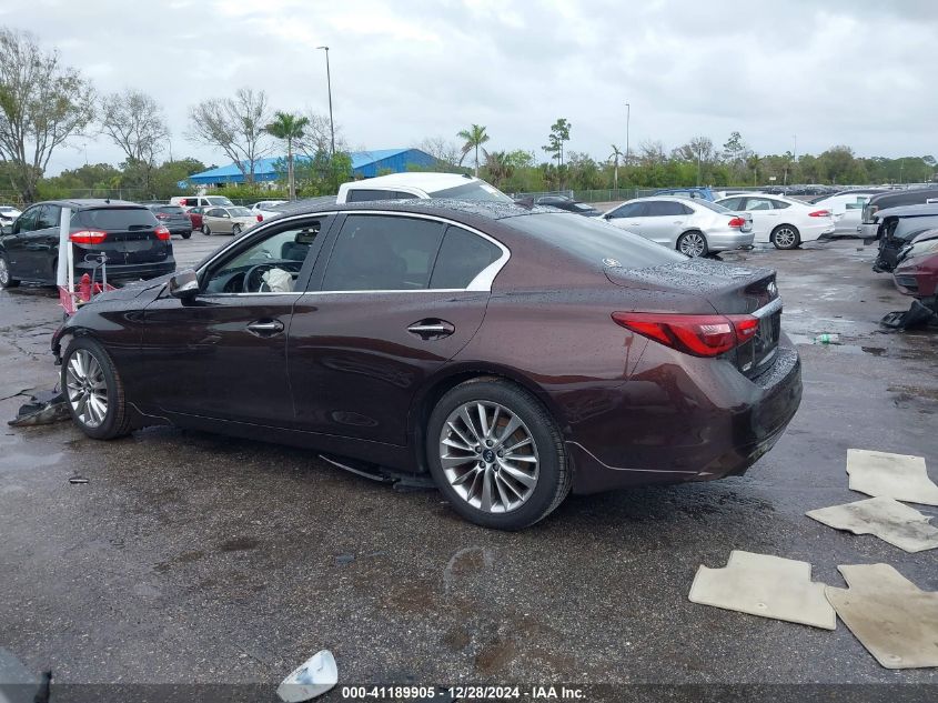 2018 Infiniti Q50 3.0T Luxe VIN: JN1EV7AP4JM350742 Lot: 41189905