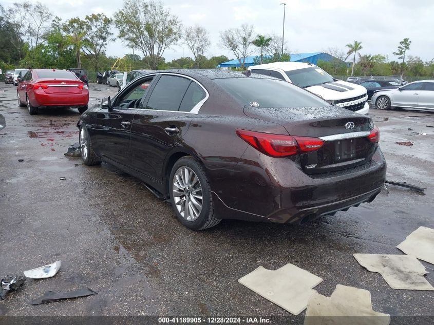 2018 Infiniti Q50 3.0T Luxe VIN: JN1EV7AP4JM350742 Lot: 41189905