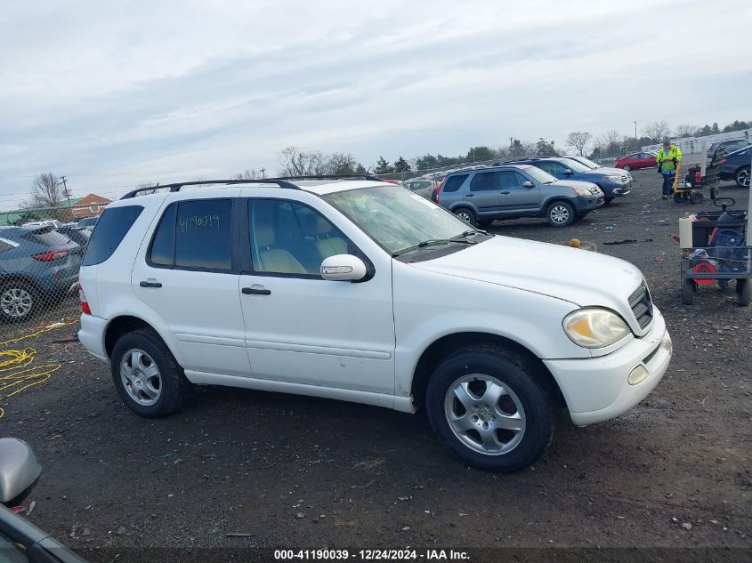 2003 Mercedes-Benz Ml 320 VIN: 4JGAB54E33A387641 Lot: 41190039