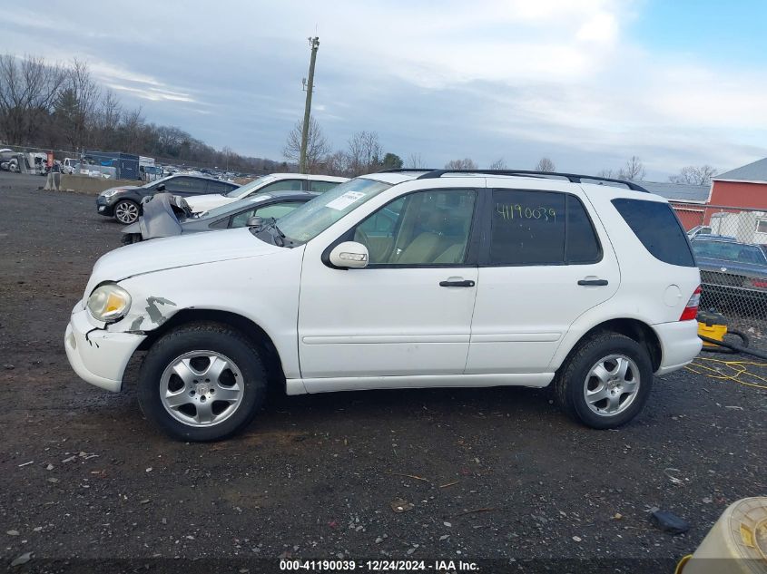 2003 Mercedes-Benz Ml 320 VIN: 4JGAB54E33A387641 Lot: 41190039