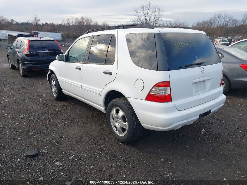 2003 Mercedes-Benz Ml 320 VIN: 4JGAB54E33A387641 Lot: 41190039