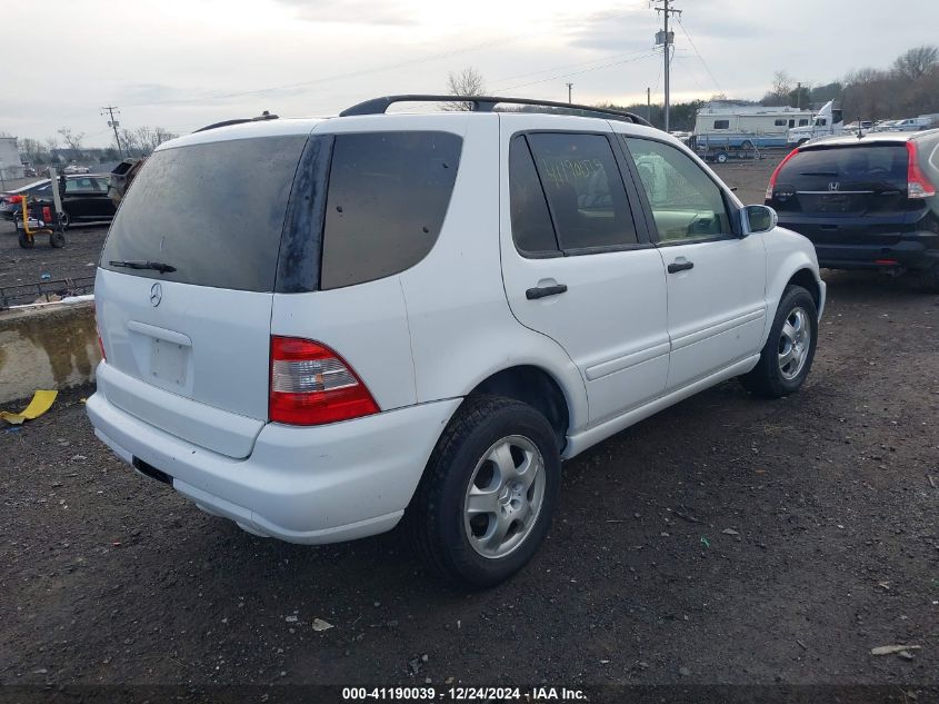 2003 Mercedes-Benz Ml 320 VIN: 4JGAB54E33A387641 Lot: 41190039