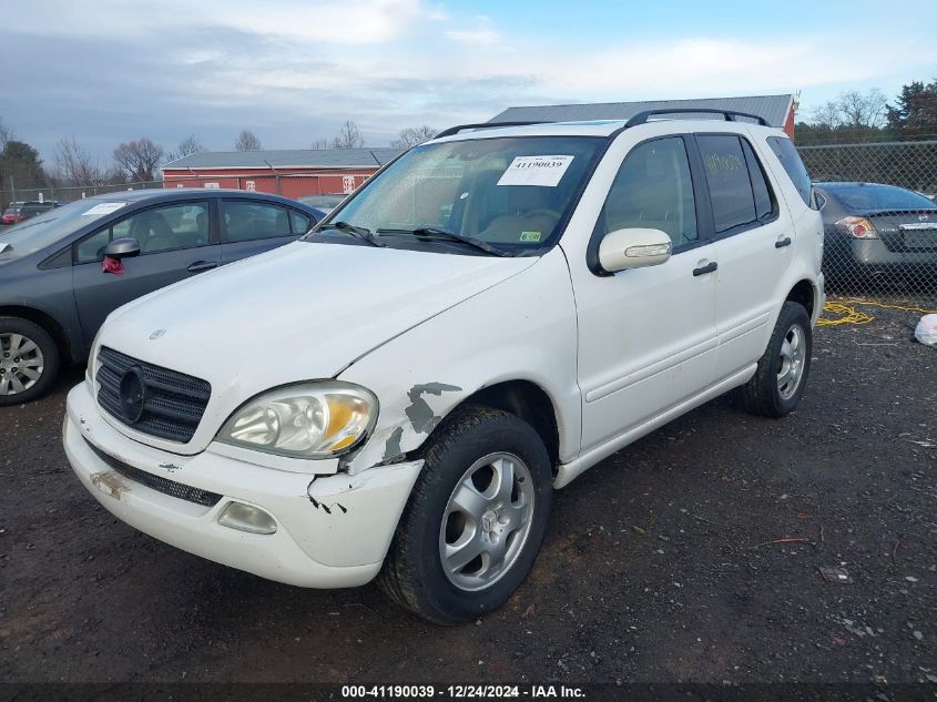 2003 Mercedes-Benz Ml 320 VIN: 4JGAB54E33A387641 Lot: 41190039