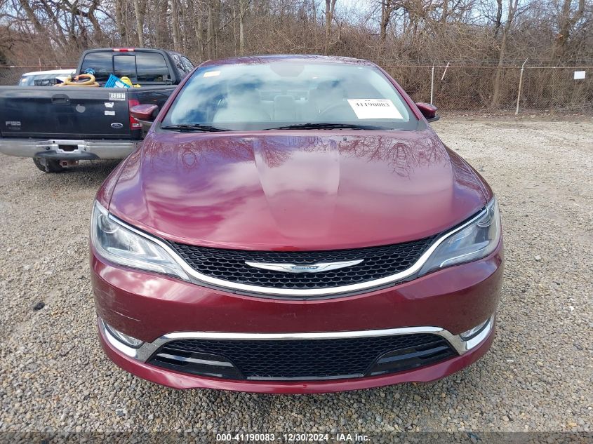 2016 Chrysler 200 C VIN: 1C3CCCCBXGN147527 Lot: 41190083