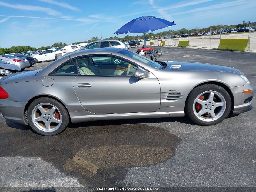 2003 Mercedes-Benz Sl 500 VIN: WDBSK75F33F060704 Lot: 41190176