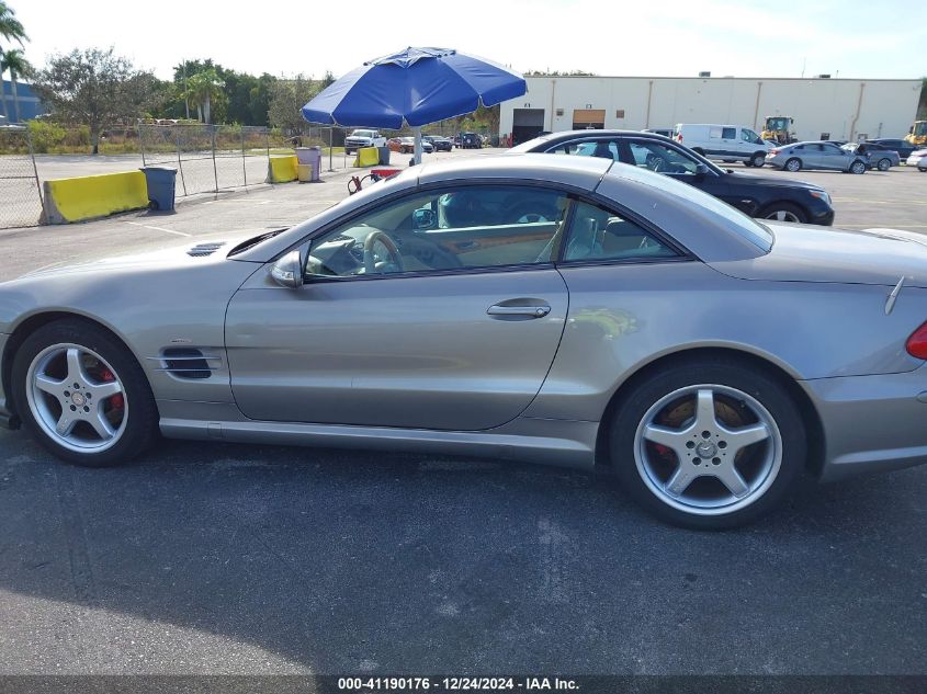 2003 Mercedes-Benz Sl 500 VIN: WDBSK75F33F060704 Lot: 41190176