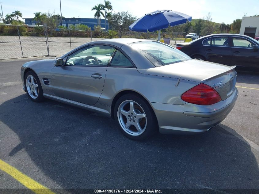 2003 Mercedes-Benz Sl 500 VIN: WDBSK75F33F060704 Lot: 41190176