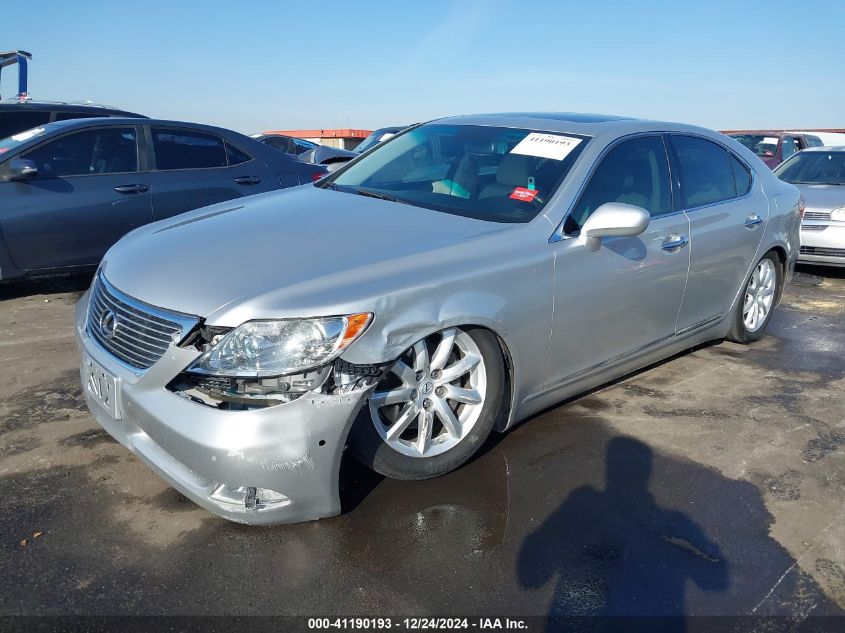 2007 Lexus Ls 460 VIN: JTHBL46F875024593 Lot: 41190193