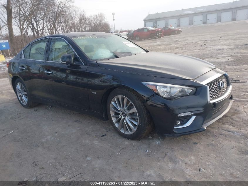 2020 Infiniti Q50 Luxe Awd VIN: JN1EV7AR4LM253593 Lot: 41190263