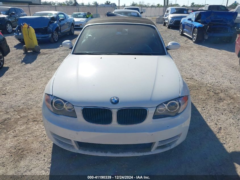 2008 BMW 128I VIN: WBAUL73548VE86397 Lot: 41190339