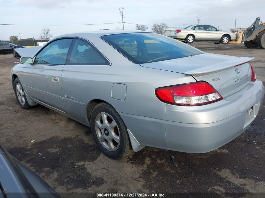 1999 Toyota Camry Solara Sle VIN: 2T1CF28P3XC244430 Lot: 41190374