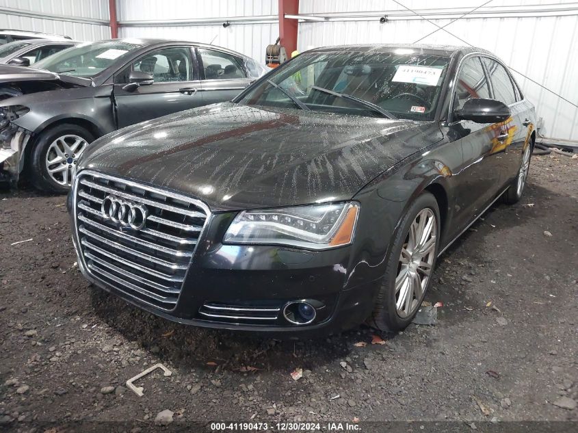 2013 Audi A8 L 4.0T VIN: WAUR2AFD9DN010999 Lot: 41190473