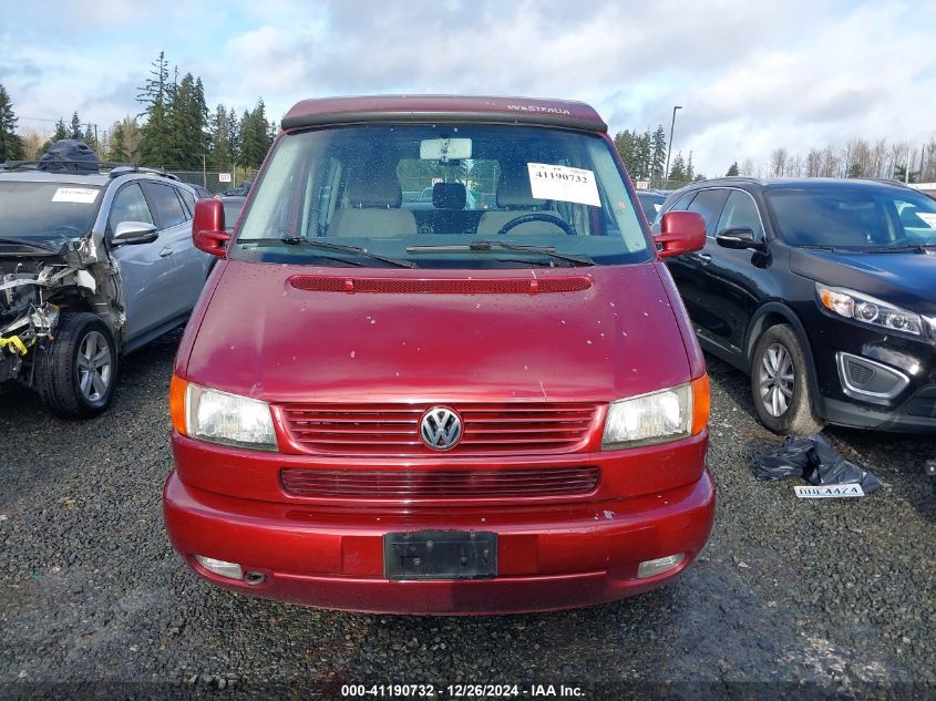 2001 Volkswagen Eurovan Mv VIN: WV2NB470X1H112225 Lot: 41190732