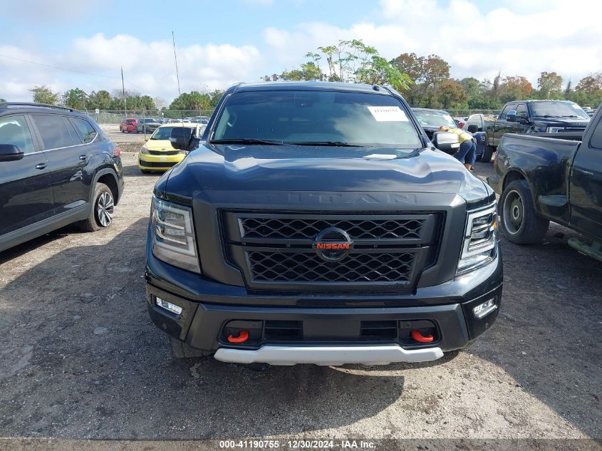 2021 Nissan Titan Pro-4X 4X4 VIN: 1N6AA1ED8MN523033 Lot: 41190755