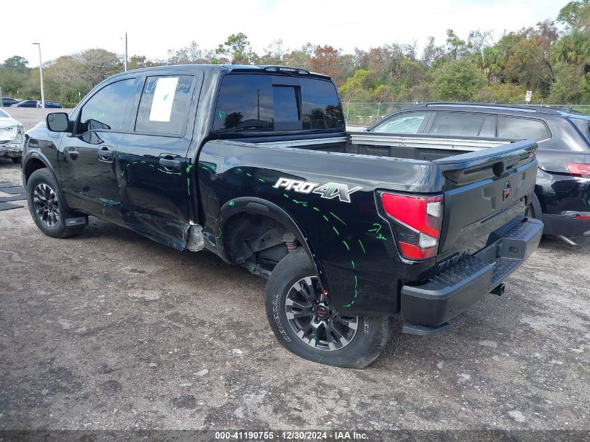 2021 Nissan Titan Pro-4X 4X4 VIN: 1N6AA1ED8MN523033 Lot: 41190755