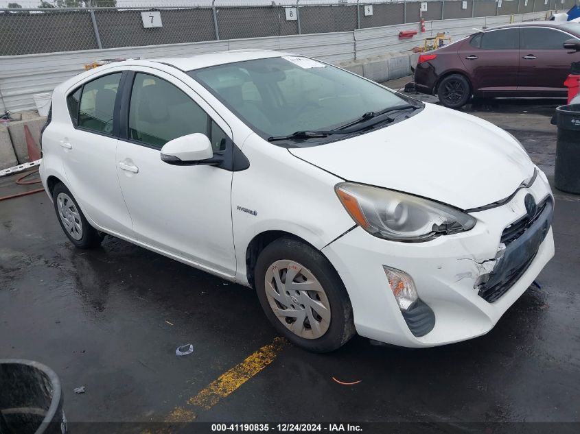 2016 Toyota Prius C One VIN: JTDKDTB32G1127035 Lot: 41190835