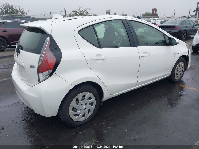 2016 Toyota Prius C One VIN: JTDKDTB32G1127035 Lot: 41190835