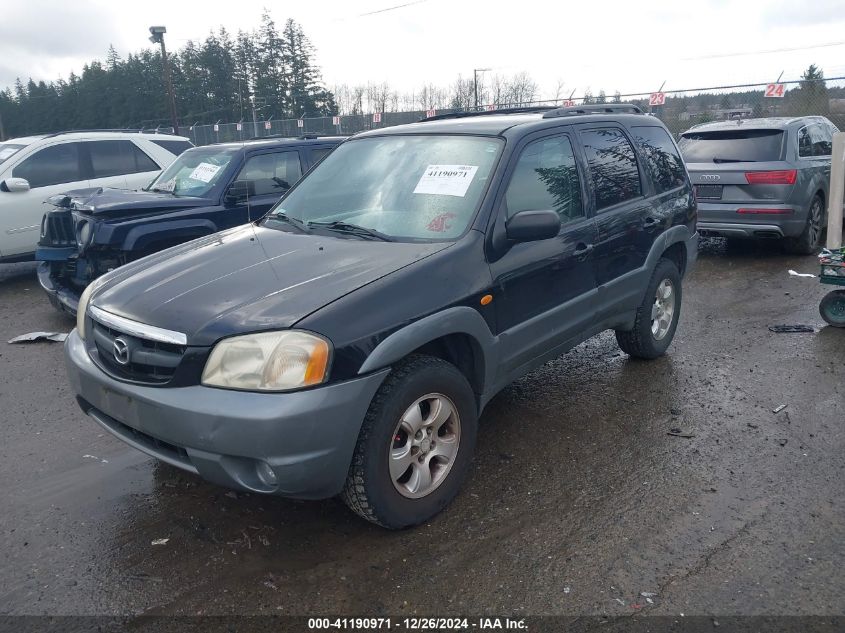 2001 Mazda Tribute Es V6/Lx V6 VIN: 4F2CU08131KM10196 Lot: 41190971