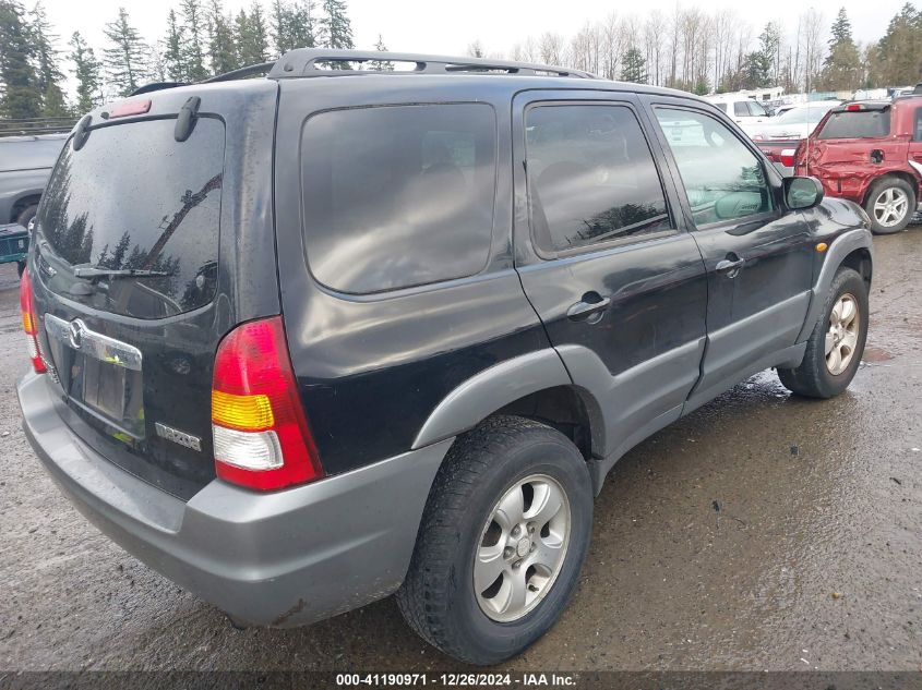 2001 Mazda Tribute Es V6/Lx V6 VIN: 4F2CU08131KM10196 Lot: 41190971