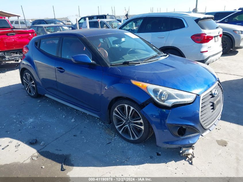 2016 Hyundai Veloster Turbo R-Spec VIN: KMHTC6AE1GU281967 Lot: 41190978